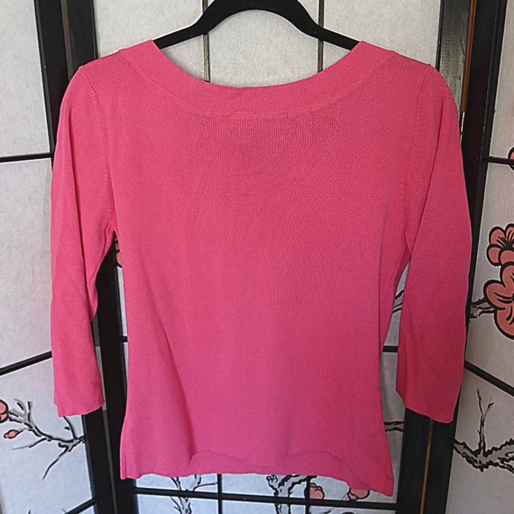 J.A.C Hot Pink Blouse Size Large